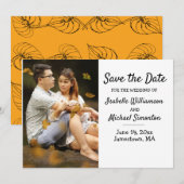 Minimalistische Boho-foto Opslaan Datum Kaart (Voorkant / Achterkant)