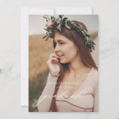 Minimalistische Boho Graduation Party uitnodiging (Voorkant)