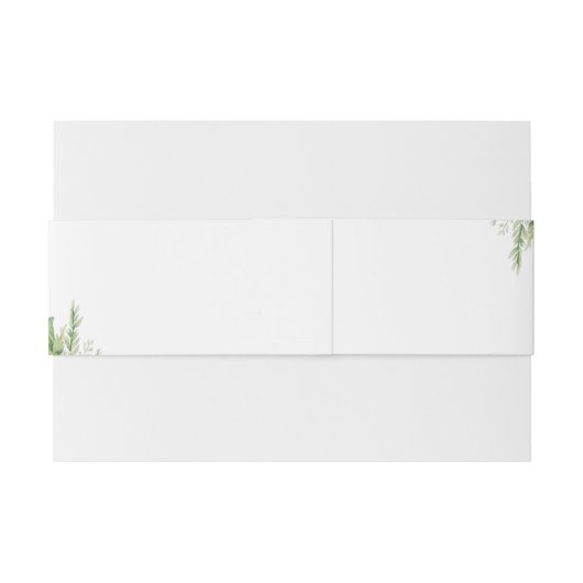 Minimalistische Boho Greenery bruiloft Uitnodigingen Wikkel (Achterkant Voorbeeld)