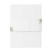 Minimalistische Boho Greenery bruiloft Uitnodigingen Wikkel (Achterkant Voorbeeld)