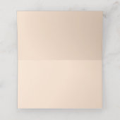 Minimalistische Boho Herfst Bloemenbruiloft Plaatskaartje (Binnenkant ongevouwen)