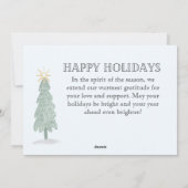 Minimalistische Boho Joy to the World Holiday Kaar Feestdagenkaart (Achterkant)