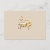 Minimalistische Boho kwekerij Baby Wieg Luier Raff Informatiekaartje (Achterkant)