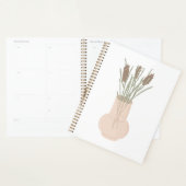 Minimalistische Boho Lavendel in glazen vaas Planner (Display)