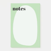 Minimalistische Boho Light Green Bold Post-it® Notes (Voorkant)