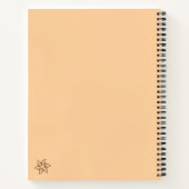 Minimalistische Boho Maan Ontwerp Notitieboek (Achterkant)