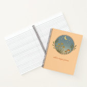 Minimalistische Boho Maan Ontwerp Notitieboek (Binnen)