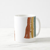 Minimalistische Boho Macramé Regenboog Koffiemok (Voorkant rechts)