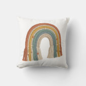 Minimalistische Boho Macramé Regenboog Kussen (Voorkant)