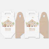 Minimalistische Boho Magical Safari Circus Baby sh Bedankdoosjes (Ongevouwen)