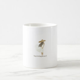 Minimalistische Boho Meisjes Illustratie Blijf Voo Koffiemok