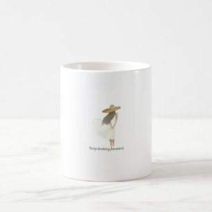 Minimalistische Boho Meisjes Illustratie Blijf Voo Koffiemok