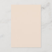 Minimalistische Boho Pampas Grass Details Informatiekaartje (Achterkant)