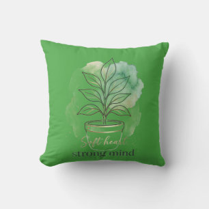 Minimalistische Boho Plant Watercolor Grafiek - Ki Kussen