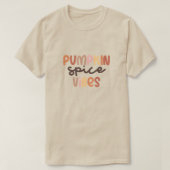 Minimalistische Boho Pumpkin Spice Vibes T-shirt (Design voorkant)