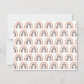 Minimalistische Boho Rainbow-tekening Aangepast Notitiekaartje (Achterkant)