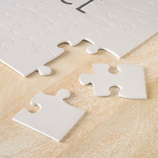 Minimalistische Boho Rainbow-tekening Persoonlijke Legpuzzel (Zijkant)