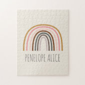 Minimalistische Boho Rainbow-tekening Persoonlijke Legpuzzel (Verticaal)