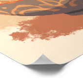 Minimalistische Boho Ramen Bowl Art Poster (Hoek)