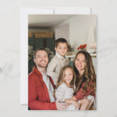 Minimalistische Boho Regenboog Hangende Kerstverli Feestdagenkaart (Achterkant)