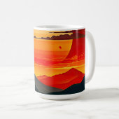 Minimalistische BOHO-reiziger Koffiemok (Voorkant rechts)