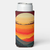 Minimalistische BOHO-reiziger Seltzer Blikjeskoeler (Seltzer Achterkant)