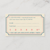 Minimalistische Boho Retro Blue Beauty Loyalty Kaa (Achterkant)