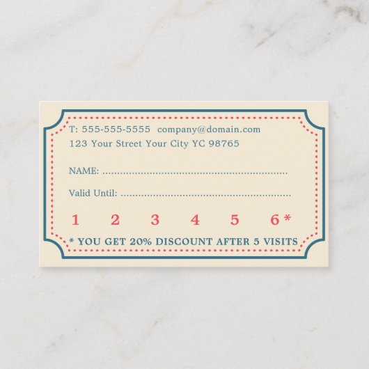 Minimalistische Boho Retro Blue Beauty Loyalty Kaa (Achterkant)