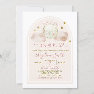 Minimalistische Boho roze over het Baby shower van Kaart