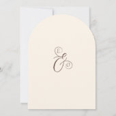 Minimalistische Boho Sage Groene Trouwdag Kaart (Achterkant)