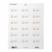 Minimalistische Boho Scandinavische Dennenbomen Re Etiket (Full Sheet)