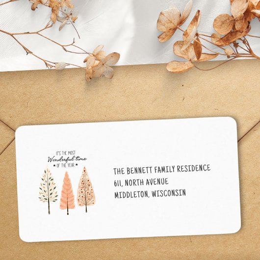 Minimalistische Boho Scandinavische Dennenbomen Re Etiket