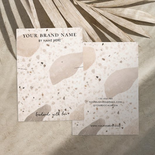 Minimalistische Boho sieraden oorbel display Kaart