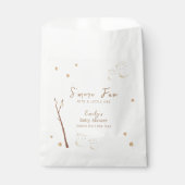 Minimalistische Boho S'more Fun Stars Baby shower Bedankzakje (Voorkant)