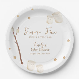Minimalistische Boho S'more Fun Stars Baby shower Papieren Bordje