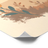 Minimalistische Boho Soaring Bird Abstracte muurku Poster (Hoek)