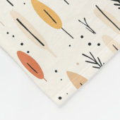 Minimalistische Boho stijl fleece deken (Hoek)