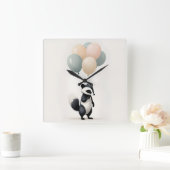 Minimalistische Boho stinkballonnen kwekerij Kinde Vierkante Klok (Huis)