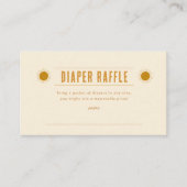 Minimalistische Boho Sunshine Baby shower Luier Ra Informatiekaartje (Voorkant)