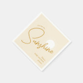 Minimalistische Boho Sunshine Baby shower servette Servet (Hoek)