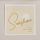 Minimalistische Boho Sunshine Baby shower servette Servet