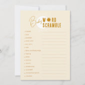 Minimalistische Boho Sunshine Baby Word Scramble K Kaart (Voorkant)