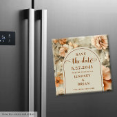 Minimalistische Boho Terra Cotta Beige Sage Bewaar Magneet