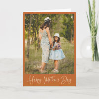 Minimalistische Boho Terracotta Foto Moederdag