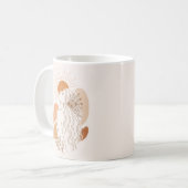 Minimalistische Boho Vrouw Kunst Mok (Voorkant links)