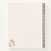 Minimalistische Boho Vrouw Kunst Notitieboek (Achterkant)