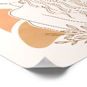 Minimalistische Boho Vrouw Kunst Poster (Hoek)