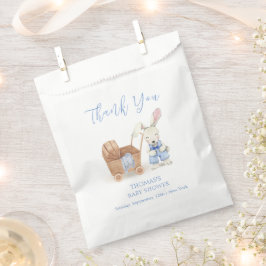 Minimalistische Boho wandelwagen Konijn Jongen Bab Bedankzakje