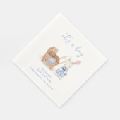 Minimalistische Boho wandelwagen Konijn Jongen Bab Servet (Hoek)