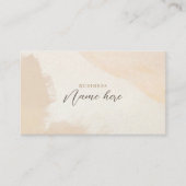 Minimalistische Boho Waterverf Professioneel Eenvo Visitekaartje (Voorkant)